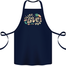 Live Love Yoga Cotton Apron 100% Organic Navy Blue