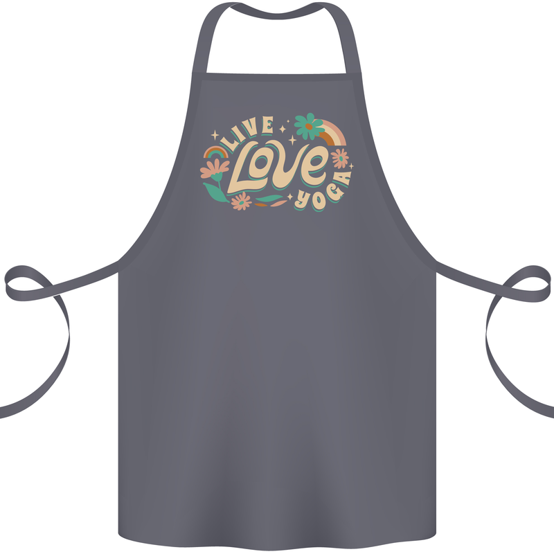 Live Love Yoga Cotton Apron 100% Organic Steel