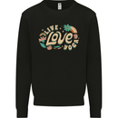 Live Love Yoga Kids Sweatshirt Jumper Black