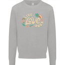 Live Love Yoga Kids Sweatshirt Jumper Sports Grey