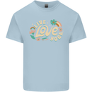Live Love Yoga Kids T-Shirt Childrens Light Blue