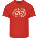 Live Love Yoga Kids T-Shirt Childrens Red