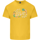 Live Love Yoga Kids T-Shirt Childrens Yellow
