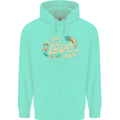 Live Love Yoga Mens 80% Cotton Hoodie Peppermint