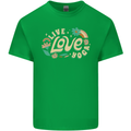 Live Love Yoga Mens Cotton T-Shirt Tee Top Irish Green