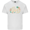 Live Love Yoga Mens Cotton T-Shirt Tee Top White