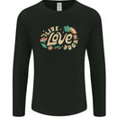 Live Love Yoga Mens Long Sleeve T-Shirt Black