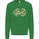 Live Love Yoga Mens Sweatshirt Jumper Irish Green