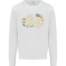 Live Love Yoga Mens Sweatshirt Jumper White