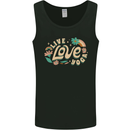 Live Love Yoga Mens Vest Tank Top Black