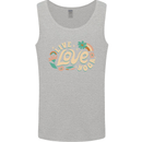 Live Love Yoga Mens Vest Tank Top Sports Grey