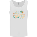 Live Love Yoga Mens Vest Tank Top White