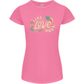Live Love Yoga Womens Petite Cut T-Shirt Azalea