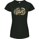 Live Love Yoga Womens Petite Cut T-Shirt Black