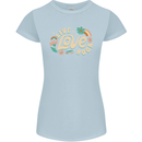 Live Love Yoga Womens Petite Cut T-Shirt Light Blue