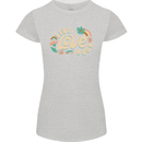 Live Love Yoga Womens Petite Cut T-Shirt Sports Grey