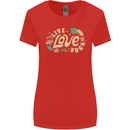 Live Love Yoga Womens Wider Cut T-Shirt Red