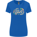 Live Love Yoga Womens Wider Cut T-Shirt Royal Blue