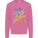 Live With Pride LGBT Gay Pride Mens Sweatshirt Jumper Azalea