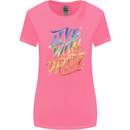 Live With Pride LGBT Gay Pride Womens Wider Cut T-Shirt Azalea