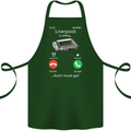 Liverpool Is Calling Funny Football Cotton Apron 100% Organic Forest Green