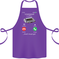 Liverpool Is Calling Funny Football Cotton Apron 100% Organic Purple