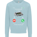 Liverpool Is Calling Funny Football Kids Sweatshirt Jumper Light Blue