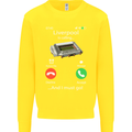 Liverpool Is Calling Funny Football Kids Sweatshirt Jumper Yellow