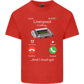 Liverpool Is Calling Funny Football Kids T-Shirt Childrens Red