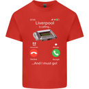 Liverpool Is Calling Funny Football Kids T-Shirt Childrens Red