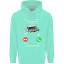 Liverpool Is Calling Funny Football Mens 80% Cotton Hoodie Peppermint