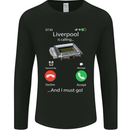 Liverpool Is Calling Funny Football Mens Long Sleeve T-Shirt Black