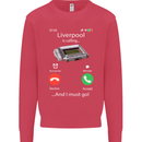 Liverpool Is Calling Funny Football Mens Sweatshirt Jumper Heliconia