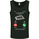 Liverpool Is Calling Funny Football Mens Vest Tank Top Black