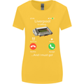 Liverpool Is Calling Funny Football Womens Wider Cut T-Shirt Yellow