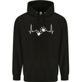 Lizard ECG Gekko Pulse Iguana Gecko Childrens Kids Hoodie Black