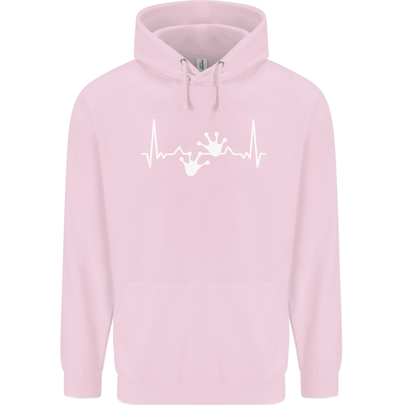 Lizard ECG Gekko Pulse Iguana Gecko Childrens Kids Hoodie Light Pink