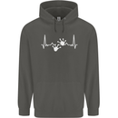 Lizard ECG Gekko Pulse Iguana Gecko Childrens Kids Hoodie Storm Grey