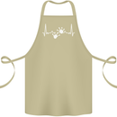 Lizard ECG Gekko Pulse Iguana Gecko Cotton Apron 100% Organic Khaki