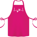Lizard ECG Gekko Pulse Iguana Gecko Cotton Apron 100% Organic Pink