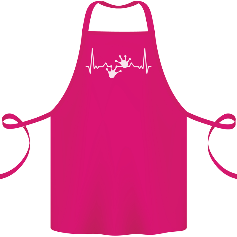 Lizard ECG Gekko Pulse Iguana Gecko Cotton Apron 100% Organic Pink