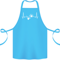 Lizard ECG Gekko Pulse Iguana Gecko Cotton Apron 100% Organic Turquoise