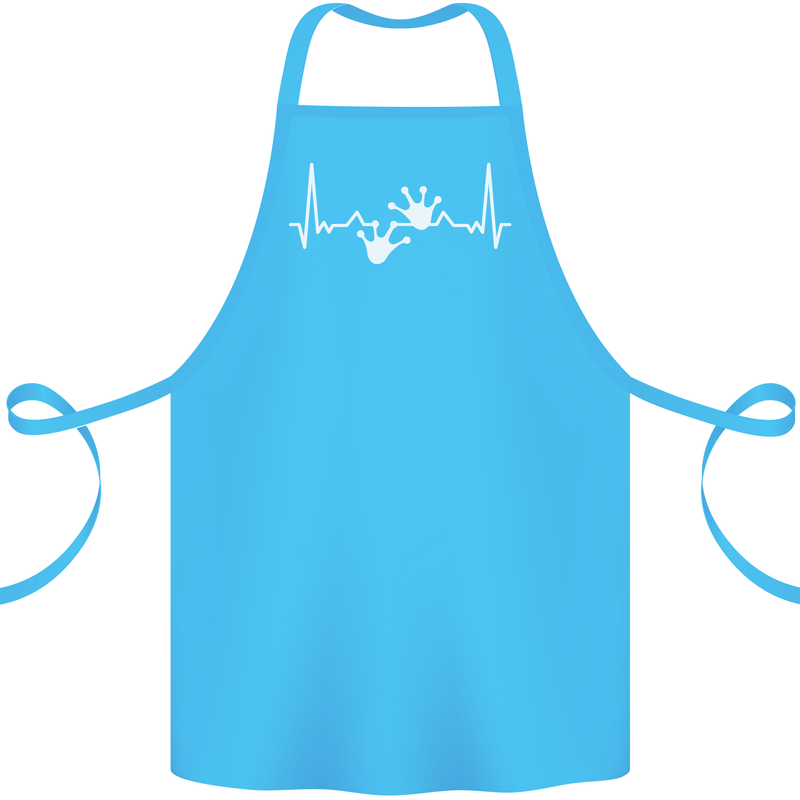 Lizard ECG Gekko Pulse Iguana Gecko Cotton Apron 100% Organic Turquoise