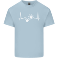 Lizard ECG Gekko Pulse Iguana Gecko Kids T-Shirt Childrens Light Blue