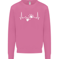 Lizard ECG Gekko Pulse Iguana Gecko Mens Sweatshirt Jumper Azalea