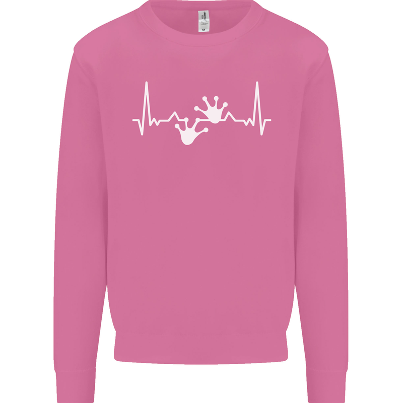 Lizard ECG Gekko Pulse Iguana Gecko Mens Sweatshirt Jumper Azalea