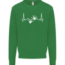 Lizard ECG Gekko Pulse Iguana Gecko Mens Sweatshirt Jumper Irish Green