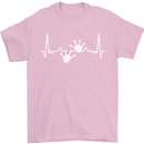Lizard ECG Gekko Pulse Iguana Gecko Mens T-Shirt 100% Cotton Light Pink
