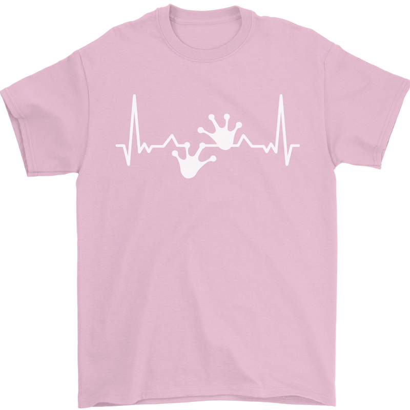 Lizard ECG Gekko Pulse Iguana Gecko Mens T-Shirt 100% Cotton Light Pink