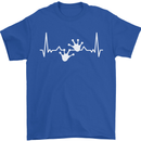 Lizard ECG Gekko Pulse Iguana Gecko Mens T-Shirt 100% Cotton Royal Blue